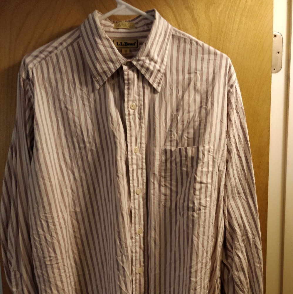 LL Bean button down dress shirt
